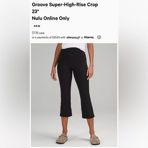 Lululemon Align High rise Flare Crops